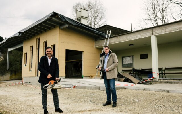Sanie­rung des Fried­hof-Gebäu­des in Tai­n­ach