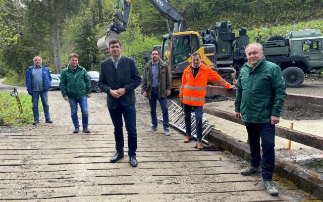 Brü­cke in Met­nitz wird neu errich­tet