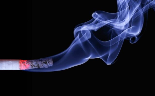 Rauch­gas­ver­gif­tung, weil Ziga­ret­te schlecht aus­ge­dämpft war!