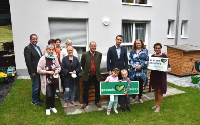 „Gesun­de Gemeinde“-Tafel für Deutsch-Grif­fen