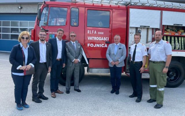 Hil­fe aus Kärn­ten für Feu­er­wehr in Bos­ni­en