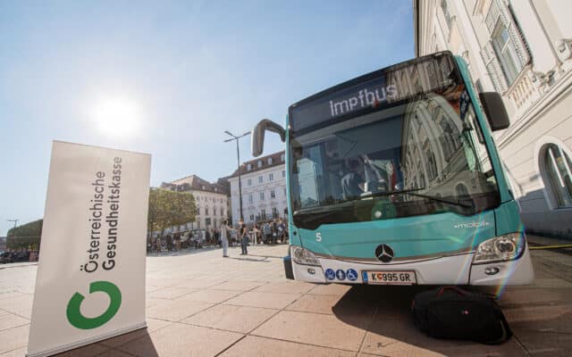 Neue Ter­mi­ne für den Impf­bus in Kla­gen­furt