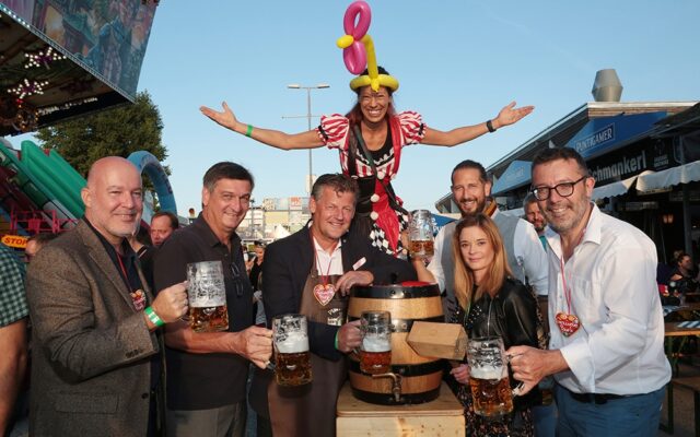 Bieranstich Gaudepark