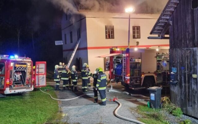 Wohn­haus-Brand heu­te Mor­gen in St. Egy­den