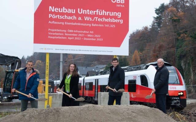 Bau­start für Unter­füh­rung in Pört­schach und Techels­berg