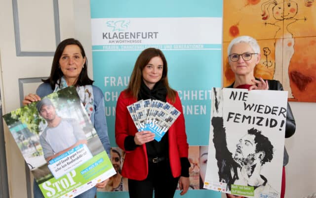 „Stop! Stadt­tei­le ohne Part­ner­ge­walt“ in Kla­gen­furt
