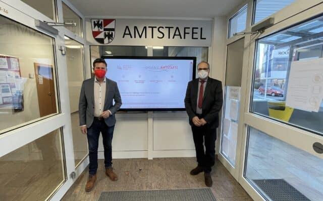 Neue digi­ta­le Amts­ta­fel in Eben­thal