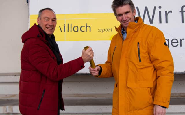 Staf­fel­über­ga­be beim LC Vil­lach