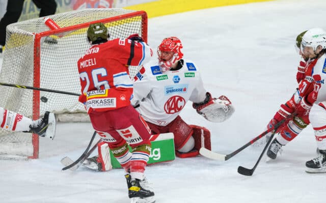 Der KAC kas­sier­te die vier­te Nie­der­la­ge in Fol­ge