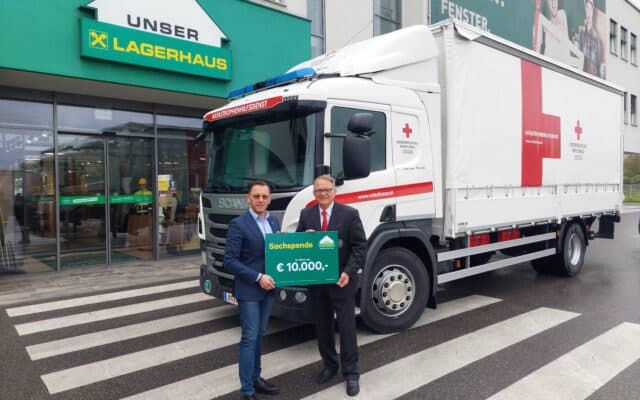 „Lagerhaus“-Sachspenden für Not­quar­tie­re
