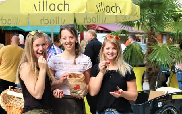 Rot und fruch­tig: Kir­schen­fest in Vil­lach