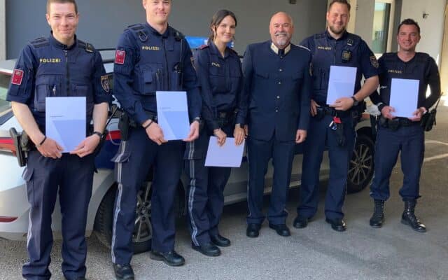 Vier neue Poli­zis­ten in Völ­ker­markt