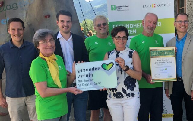 Natur­freun­de St. Ste­fan offi­zi­ell ein „Gesun­der Ver­ein“