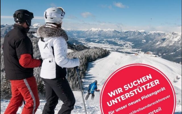 Crowd­fun­ding für Pis­ten­ge­rät am Drei­län­der­eck