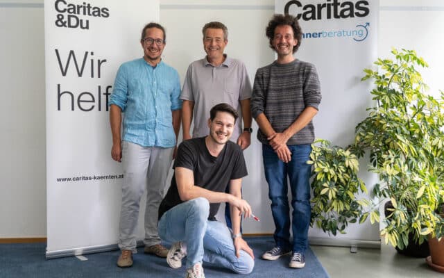 Cari­tas Kärn­ten bie­tet Hil­fe von Mann zu Mann