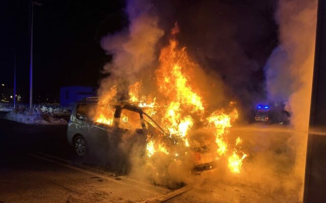 Auto ging in Hermagor in Flammen auf