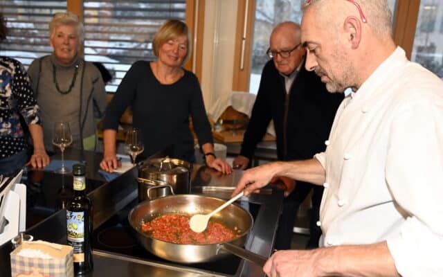 HLW Spit­tal lud zum ita­lie­ni­schen Schau­ko­chen