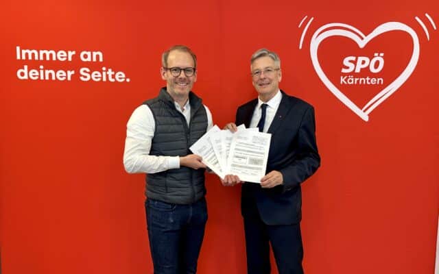 SPÖ Kärn­ten reich­te Wahl­vor­schlag ein