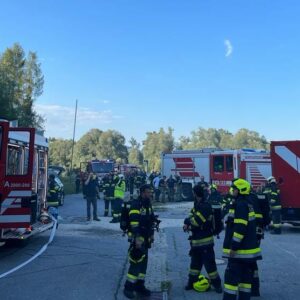 Turbinenraum eines Energieversorgers stand in Brand