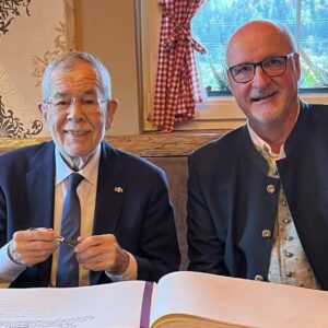 Bundespräsident Alexander Van der Bellen zu Besuch in Treffen