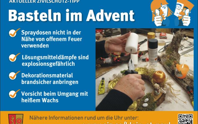 Brand­schutz und Bas­teln im Advent