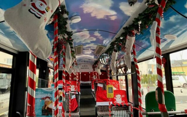 Der KMG-Weihnachtsbus startet