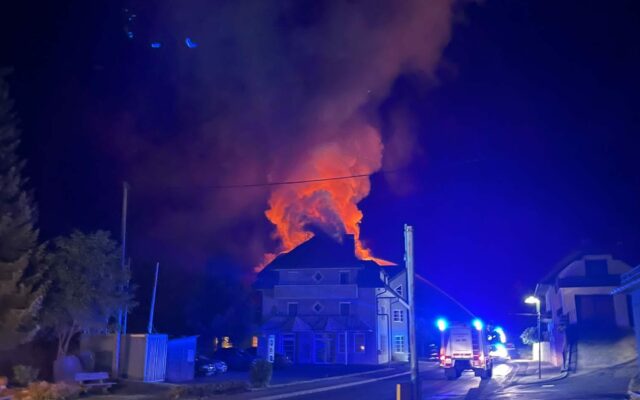 Verdacht der Brandstiftung in Bad Bleiberg!