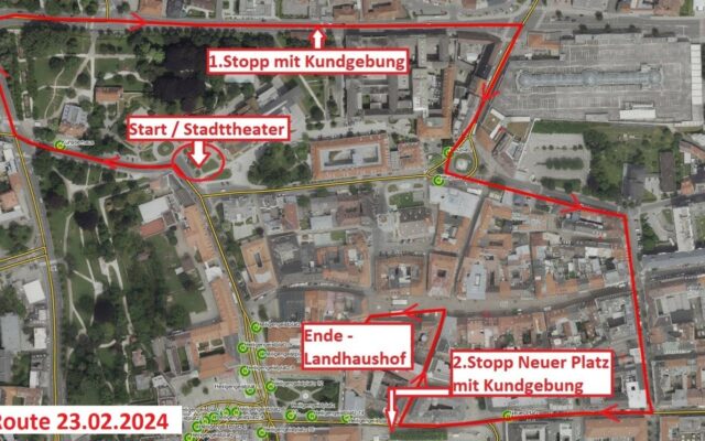 Bus­um­lei­tun­gen wegen Demo gegen Men­schen­rech­te
