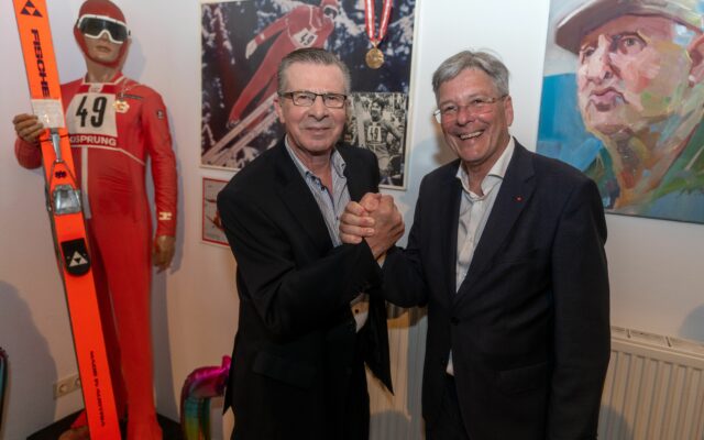 Land Kärn­ten gra­tu­liert Sport­ler­le­gen­de Karl Schnabl