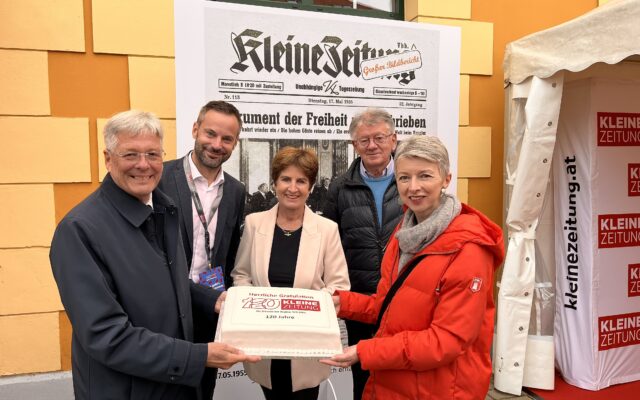 “Klei­ne”: Kai­ser und Schau­nig dank­ten im Namen Kärn­tens