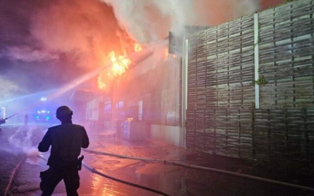 Nächtlicher Großbrand in Wolfsberg