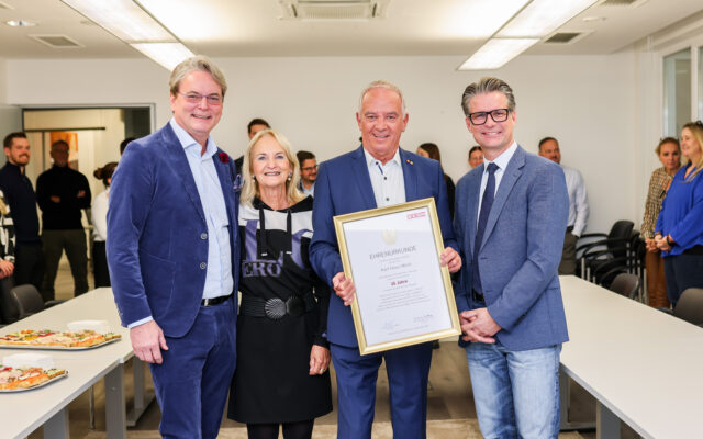 Ehrung für Karl Heinz Mörtl
