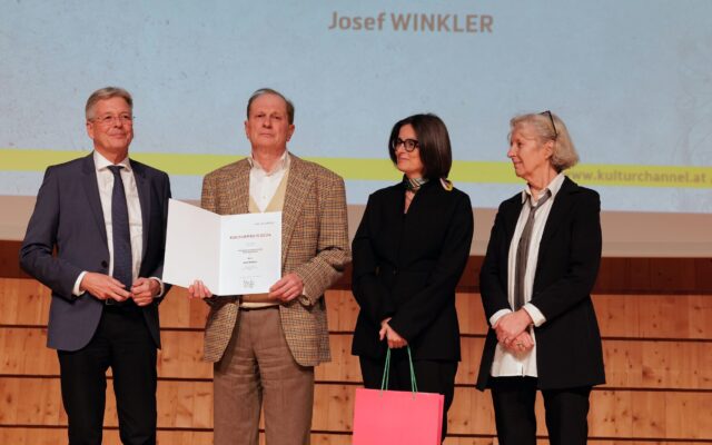 Kulturpreis des Landes an Josef Winkler verliehen