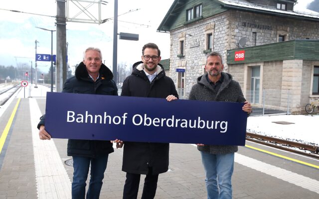 Bahn­hof Ober­drau­burg moder­ni­siert