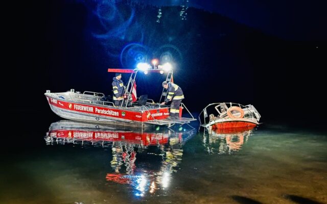 Boot sank: Fischer ret­te­ten sich recht­zei­tig