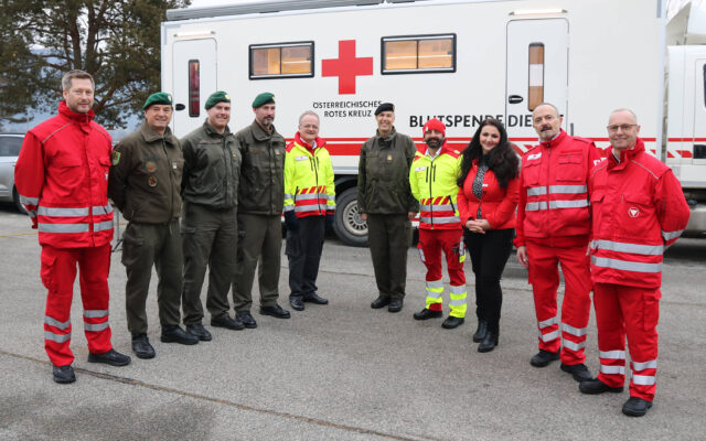 Blut­spen­den: Bun­des­heer als lang­jäh­ri­ger Part­ner