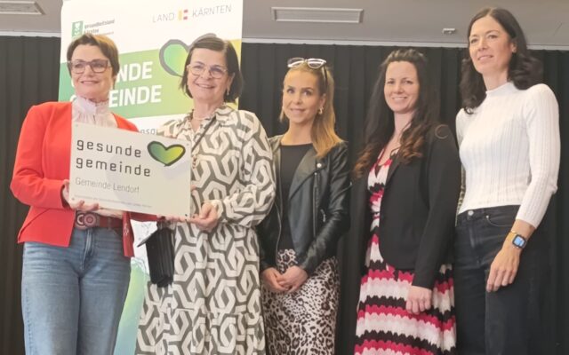 Lendorf erhält die 89. „Gesunde-Gemeinde-Tafel“