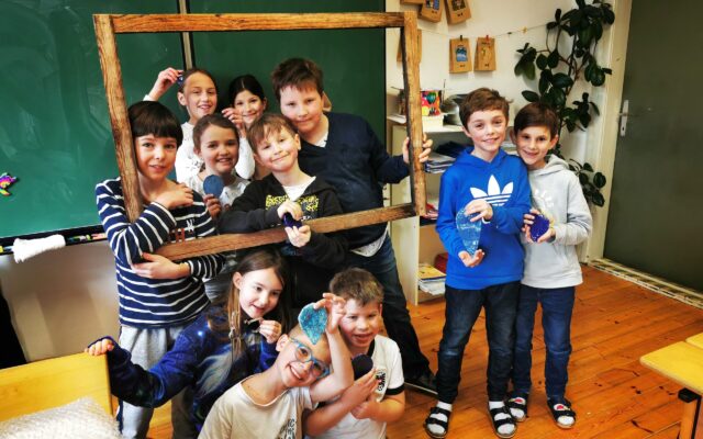 Kleine Künstler in der Galerie Wernberg