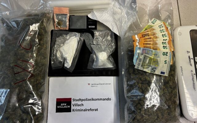 Dro­gen­fund in Vil­la­cher Lokal