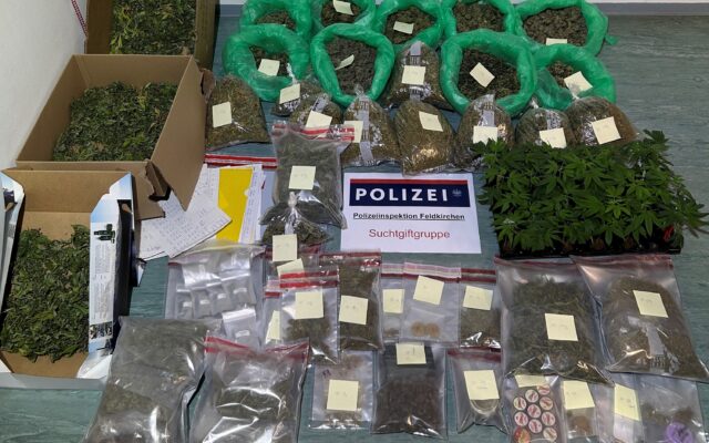 Feld­kirch­ner mit 4,7 Kilo Can­na­bis erwischt