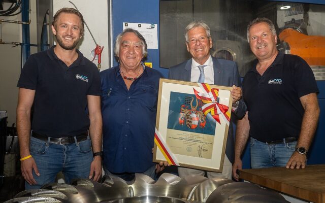 Landeswappen für die EFG Turbinenbau