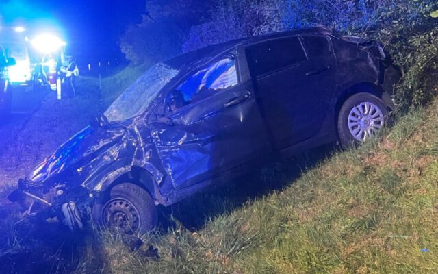 Über­schlag auf der A2 bei Völ­ker­markt