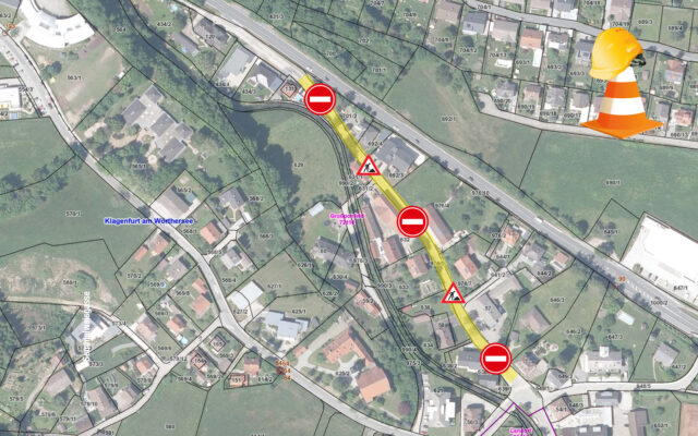 Haupt­stra­ße Wölf­nitz ab 20. Novem­ber gesperrt