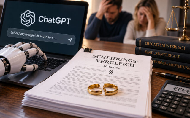 Liebe weg, Geld weg: Wenn ChatGPT die Scheidung regelt